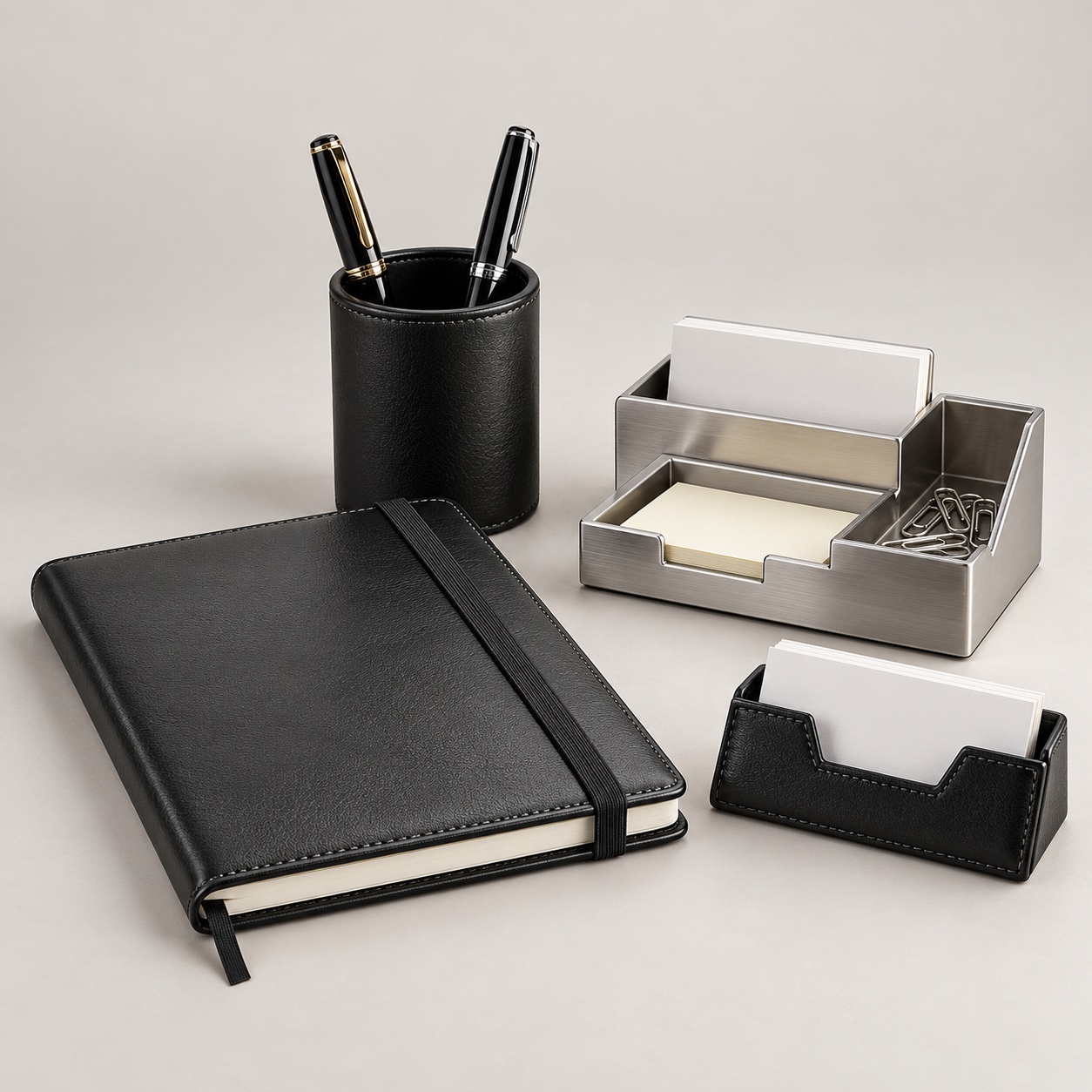 Branded office notebook with pen for corporate accessories