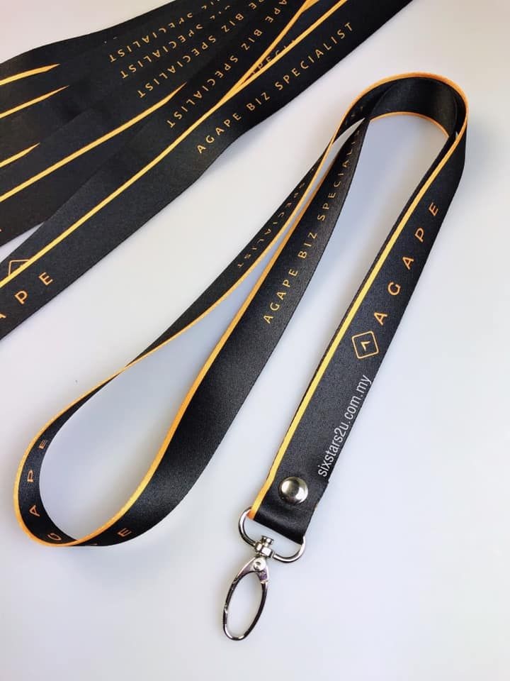 Black & Gold Lanyard