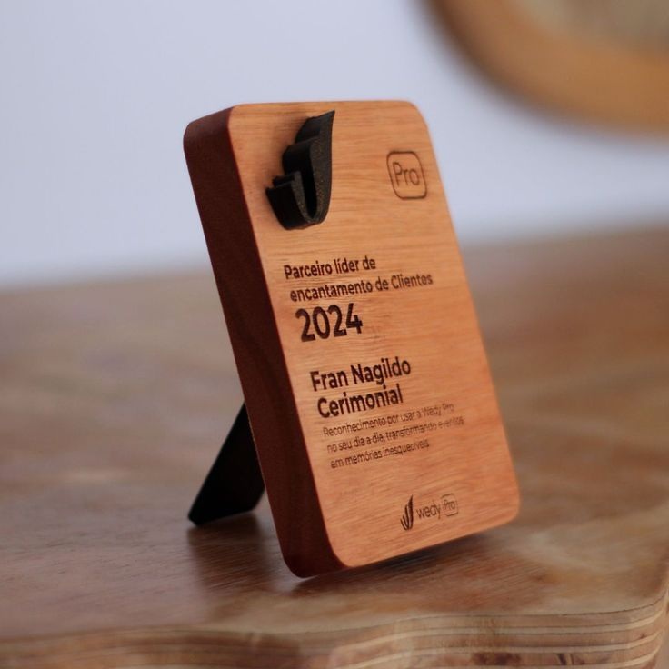Freestanding Wooden Award