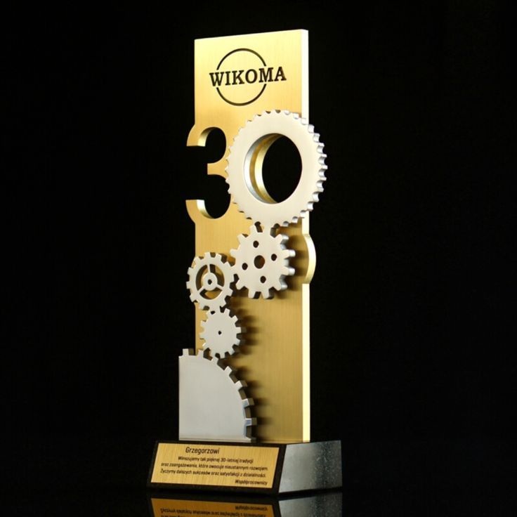 Custom metal trophy
